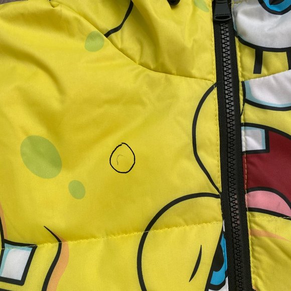 Members Only Spongebob Puffer Coat Jacket Size Brand NEW Mens Medium - Picture 3 of 13